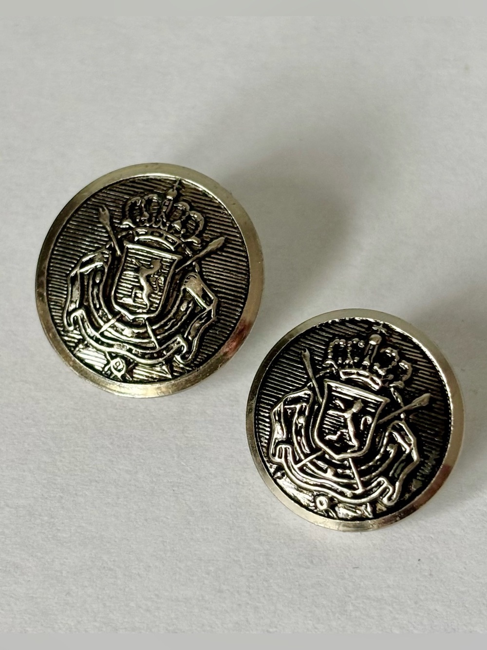 2 Michael Kors Heraldic Credt Crown Replacement Buttons Blazer Suit Mens